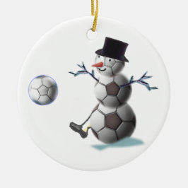 Soccer Lovers kerstcadeautjes Keramisch Ornament