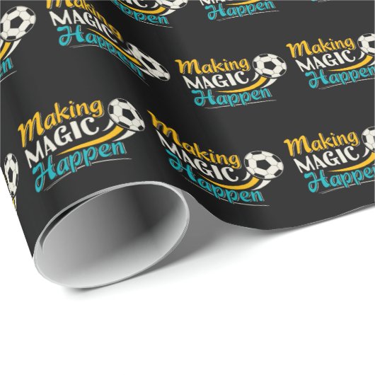Soccer Making Magic Cadeaupapier (Rol Hoek)