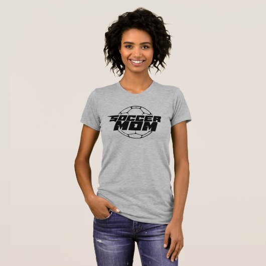 Soccer Mam ball badge T-shirt (Voorkant volledig)
