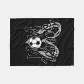 Soccer Mam Heart Soccer Lovers mama Fleece Deken (Voorkant (Horizontaal))