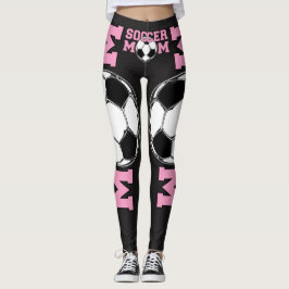 'SOCCER Mam' in Roze Leggings