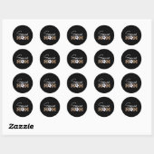 Soccer Mam Leopard Print Ball Ronde Sticker (Vel)