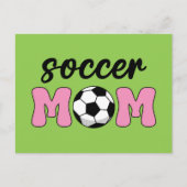Soccer Mam Moederdag Feestdagenkaart (Voorkant)