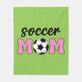 Soccer Mam Moederdag Fleece Deken (Voorkant)
