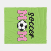 Soccer Mam Moederdag Fleece Deken (Voorkant (Horizontaal))