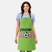Soccer Mam Moederdag Schort (Gedragen)