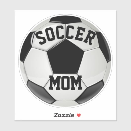 Soccer Mam Realistisch Voetbal Sticker (Vel)