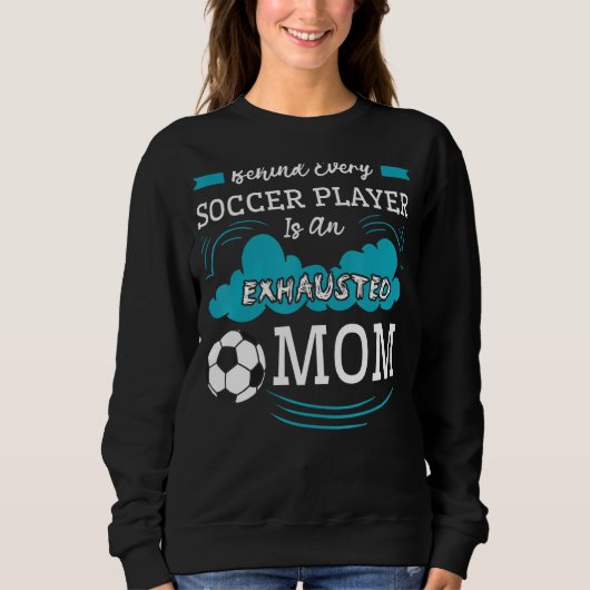 Soccer Mam Team Player Sport Moederdag Trui (Voorkant)