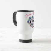 Soccer Mam Travel Mug Reisbeker (Voorkant links)
