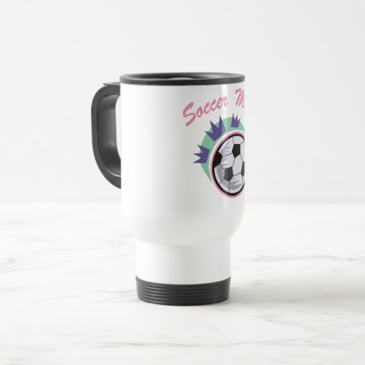 Soccer Mam Travel Mug Reisbeker (Voorkant links)