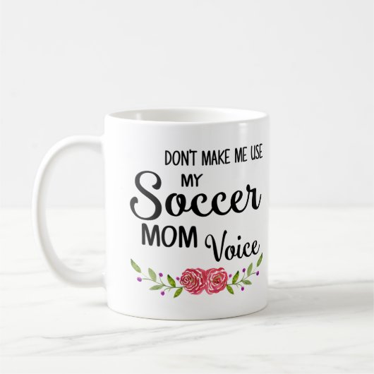 Soccer Mam Voice Koffiemok (Links)