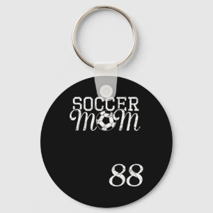 Soccer Moeder Jersey Nummer 88 Favoriete Speler #8 Sleutelhanger