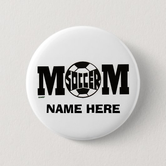 SOCCER MOM-BUTTON (AANGEPAST) RONDE BUTTON 5,7 CM (Voorkant)