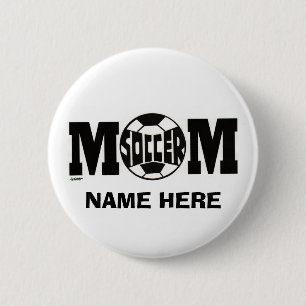 SOCCER MOM-BUTTON (AANGEPAST) RONDE BUTTON 5,7 CM