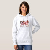Soccer Mom Hoodie – Faux Yarn Cozy Pullover Gift (Voorkant volledig)