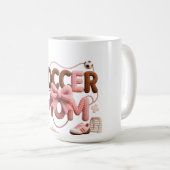 Soccer Mom mug – Faux Yarn Cozy Pullover Gift Koffiemok (Voorkant rechts)