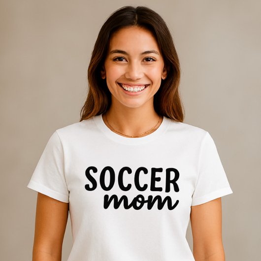 Soccer Mom Shirt – Eenvoudig Script Ontwerp met Ha