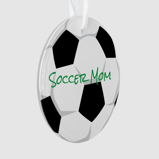 SOCCER MOM Sports Player Number Balls Fun Ornament (voorkant)