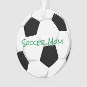 SOCCER MOM Sports Player Number Balls Fun Ornament (voorkant)