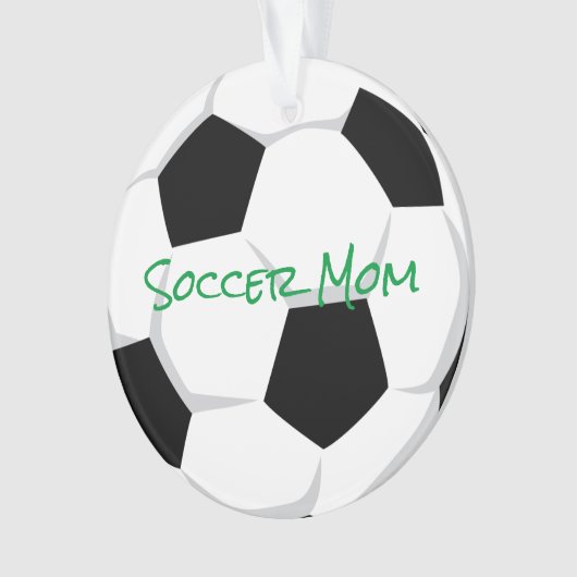 SOCCER MOM Sports Player Number Balls Fun Ornament (voorkant)