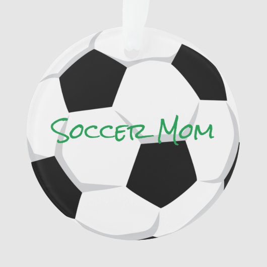 SOCCER MOM Sports Player Number Balls Fun Ornament (voorkant)