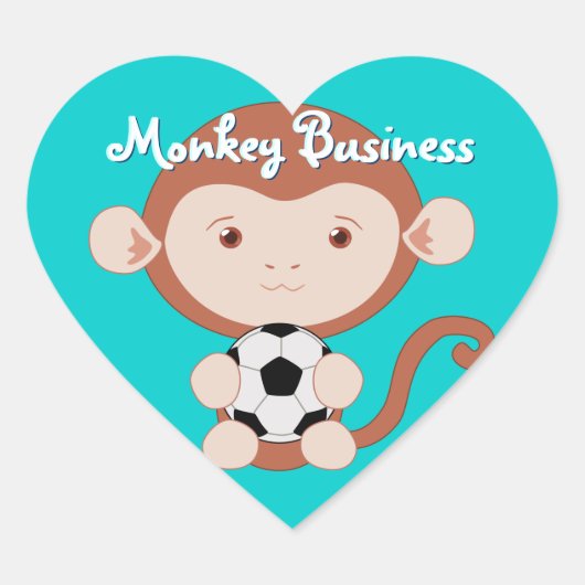 Soccer Monkey Stickers (Voorkant)
