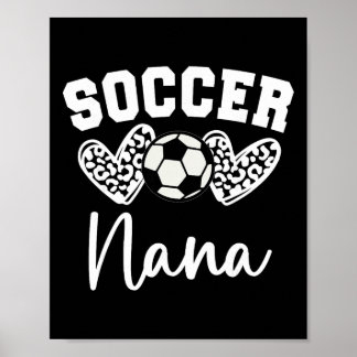 Soccer Nana Matching Family Soccer  Poster