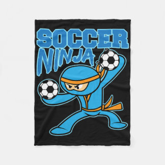 Soccer Ninja Player Cute Footll Lovers Funny Gift  Fleece Deken