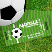 Soccer Novelty Ticket Personalized Kaart