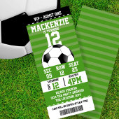 Soccer Novelty Ticket Personalized Kaart