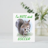 Soccer Nut Briefkaart (Staand voorkant)