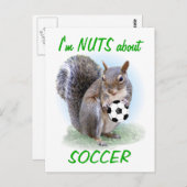 Soccer Nut Briefkaart (Voorkant / Achterkant)