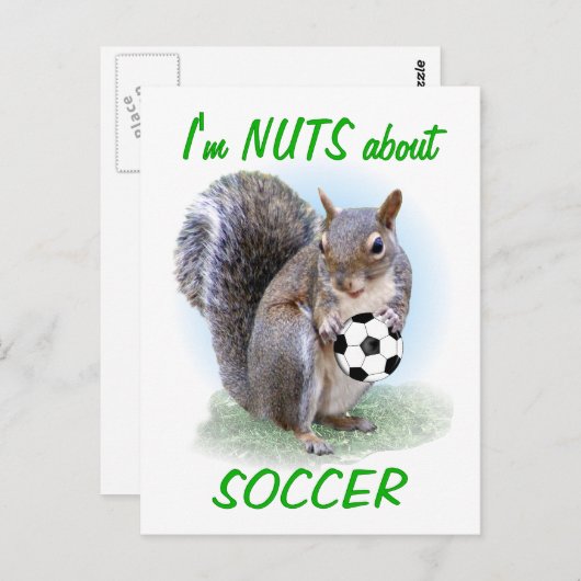 Soccer Nut Briefkaart (Voorkant / Achterkant)