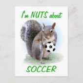 Soccer Nut Briefkaart (Voorkant)