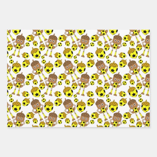 Soccer Nut Pattern Inpakpapier Vel (Voorkant)