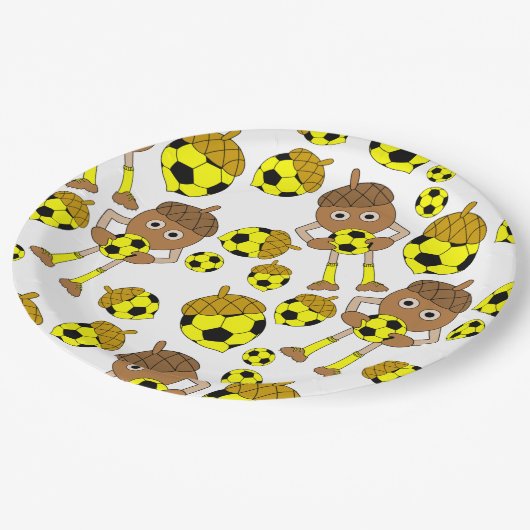 Soccer Nut Pattern Papieren Bordje (Gekanteld)
