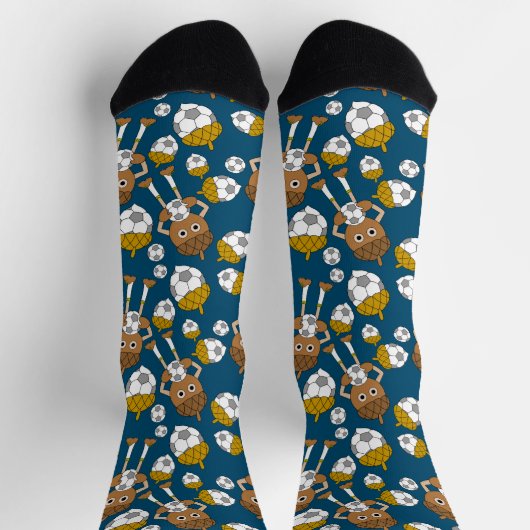 Soccer Nut Pattern Sokken (Top)