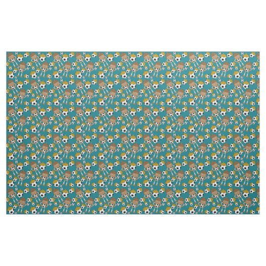 Soccer Nut Pattern Stof (Yard (91,4 cm))
