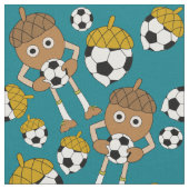 Soccer Nut Pattern Stof (Close Up)