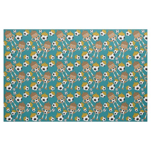 Soccer Nut Pattern Stof (Fat Quarter)