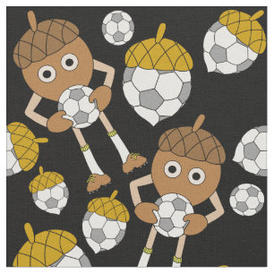 Soccer Nut Pattern Stof