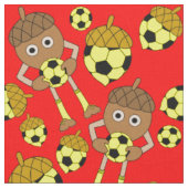 Soccer Nut Pattern Stof (Close Up)