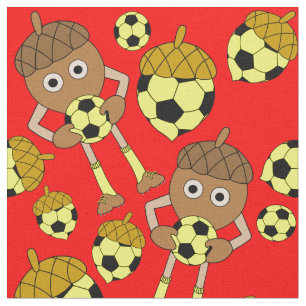 Soccer Nut Pattern Stof