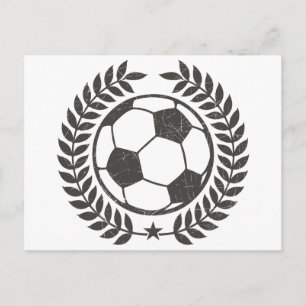  Soccer Olive Leaf en Star Briefkaart