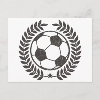Soccer Olive Leaf en Star Briefkaart