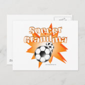Soccer oma briefkaart (Voorkant / Achterkant)
