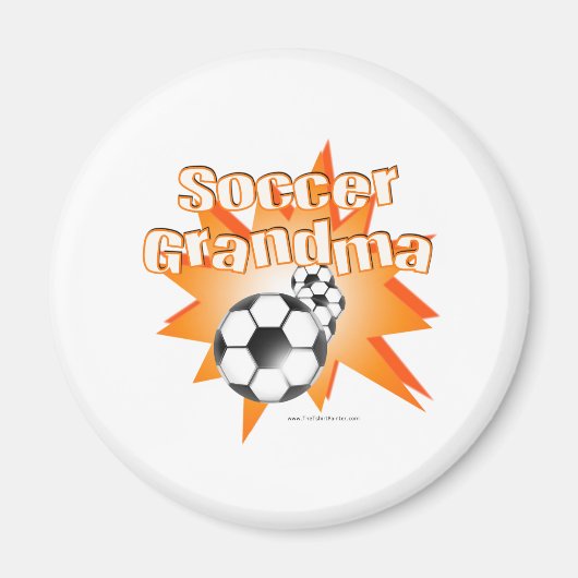 Soccer oma magneet (Voorkant)