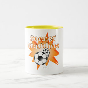 Soccer oma tweekleurige koffiemok