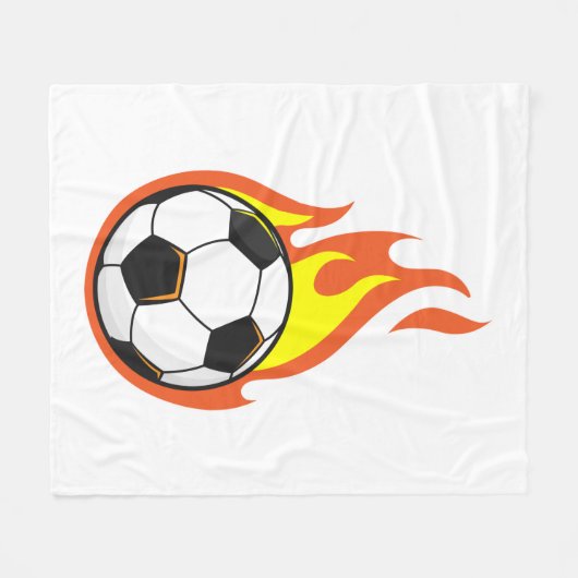 Soccer on Fire Fleece Deken (Voorkant (Horizontaal))