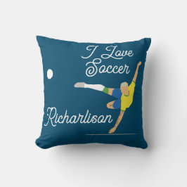 Soccer Overhead Kick Brazil T-Shirt Kussen